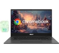 ASUS Computer portatile Chromebook FHD LED da 14", 4 GB di RAM 320 GB di memoria (64 GB eMMC + scheda SD da 256 GB), processore 8-CoreMediaTek Kompanio 520, Chrome OS, Wi-Fi 6, otturatore della