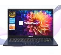 ASUS Computer portatile da 14 pollici per affari e studenti, display FHD da 14 pollici, Intel Celeron N4500, memoria da 4 GB, eMMC da 64 GB, NumberPad, webcam, Wi-Fi, HDMI, Windows 11