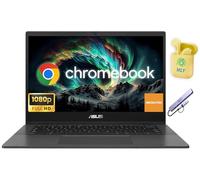 ASUS Computer portatile FHD ultra sottile e leggero da 14 pollici per studenti e aziende, laptop Chrome OS, MediaTek Kompanio 520 a 8 core, 4 GB di RAM 576 GB di memoria (64 GB eMMC + scheda SD da 512