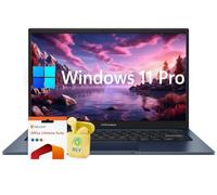 ASUS Computer portatile FHD Vivobook Business da 14 pollici, Intel Core i3 a 6 core, SSD da 40 GB RAM 2 TB, Windows 11 Pro con Microsoft Office Lifetime Suite, Wi-Fi 6E, otturatore per la privacy
