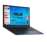 ASUS Computer portatile, Intel i7, SSD pci 512 Gb, 15,6" Ips FHD, Hdmi, bt, webcam, Wi-fi, 4 Usb, Bt, tastiera italiana, ddr5 16 gb, preconfigurato, Garanzia Italia 3 anni, blue edition