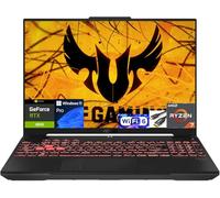 ASUS Computer portatile TUF Gaming A16: AMD Ryzen 7 7445HS, display Full HD+ da 16 pollici a 145 Hz, NVIDIA GeForce RTX 4050, RAM DDR5 da 32 GB, SSD da 2 TB, tastiera retroilluminata, Windows 11 Pro