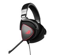 ASUS Cuffie da gioco ROG con anelli luminosi a LED rossi, microfono e connessione USB-C® per giocare su PC, Mac, smartphone e console di gioco