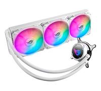 ASUS Dispositivo di raffreddamento CPU liquido all-in-one ROG Strix LC 360 RGB White Edition con Aura Sync RGB e tre ventole per radiatore RGB indirizzabili ROG da 120 mm