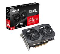 ASUS DUAL AMD Radeon RX 7600 V2 OC Edition Scheda Grafica, 8 GB GDDR6 128-bit 18 Gbps PCIE 4.0, GPU Tweak III, DUAL-RX7600-O8G-V2
