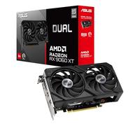 ASUS Dual AMD Radeon RX 9060 XT, Scheda Grafica 8G GDDR6, 128 Bit, PCIe 5.0, 1 HDMI 2.1, 2 DisplayPort 2.1, Design a 2,5, Ventole Axial-Tech, Tecnologia 0db, GPU Tweak III, DUAL-RX9060XT-8G
