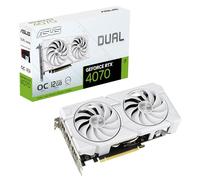ASUS Dual GeForce RTX™ 4070 EVO White OC Edition (PCIe 4.0, 12 GB GDDR6X, DLSS 3, HDMI 2.1a, DisplayPort 1.4a, design a slot 2.5, design ventola Axial-tech)