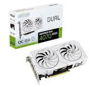 ASUS Dual GeForce RTX™ 4070 Super EVO White OC Edition (PCIe 4.0, 12 GB GDDR6X, DLSS 3, HDMI 2.1a, DisplayPort 1.4a, design a 2.5 slot, design ventola Axial-tech, Dual BIOS)