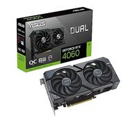 ASUS DUAL NVIDIA GeForce RTX 4060 OC Edition Scheda Grafica, 8 GB GDDR6 128-bit 17 Gbps PCIE 4.0, GPU Tweak III, DUAL-RTX-4060-O8G