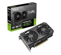 ASUS DUAL NVIDIA GeForce RTX 4060 TI OC Editione Versione 2 Scheda Grafica, 8 GB GDDR6 128-bit 18 Gbps PCIE 4.0, GPU Tweak III, DUAL RTX4060TI-O8G-V2