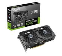 ASUS DUAL NVIDIA GeForce RTX 4070 SUPER EVO OC Edition Scheda Grafica, 12 GB GDDR6X, 192-bit 21 Gbps, PCIE 4.0, GPU Tweak III, Nero, DUAL-RTX4070S-O12G-EVO
