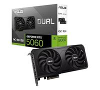 ASUS Dual NVIDIA GeForce RTX 5060 EVO OC Edition, Scheda Grafica da 8 GB GDDR7, 128 Bit, PCIe 5.0, 2,5 Ventole Axial-Tech, 1 HDMI 2.1, 3 DisplayPort 2.1, GPU Tweak III, Nero, DUAL-RTX5060-O8G-EVO