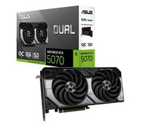 ASUS Dual NVIDIA GeForce RTX 5070 OC Edition, Scheda Grafica da 12 GB GDDR7, 192 Bit, PCIe 5.0, 2 Ventole Axial-Tech, 1 HDMI 2.1, 3 DisplayPort 2,1, GPU Tweak III, Bianco, DUAL-RTX5070-O12G