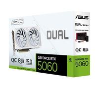 ASUS Dual -RTX5060-O8G-WHITE NVIDIA GeForce RTX 5060 8 GB GDDR7 (ASUS Dual - Gra