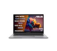 Asus Expertbook P1 Pc Portatile, Notebook Intel Core 5 210H, 16GB RAM DDR5, 512GB SSD, Display 14" FHD Antiriflesso, USB-C Gen2, Gigabit LAN, Wi-Fi 6, Bluetooth 5.4, Fingerprint, 24 Mesi Garanzia, W11
