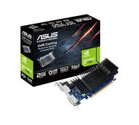 ASUS GeForce GT 730 - Scheda grafica GDDR5 a basso profilo da 2 GB per build HTPC silenziose (con staffe per porte I/O)