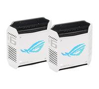 ASUS GT6 Tri-Band WiFi 6 Sistema WiFi 6 Mesh con Mobile Tethering, alternativa ai Router 4G 5G, Porta 2.5 G 5,9 GHz, copre oltre 500 mq, ASUS RangeBoost Plus, Sicurezza Internet Gratuita, 2 pezzi