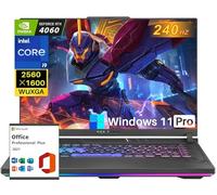 ASUS Laptop da gioco ROG Strix G16, con licenza a vita per ufficio, display WQXGA da 16 pollici a 240 Hz, Intel 24-Core i9-14900HX, DDR5 da 32 GB, SSD da 1 TB, GeForce RTX 4060, Wi-Fi 6E, KB