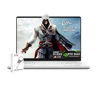 ASUS - Laptop da gioco ROG Zephyrus G14 da 14" - AMD Ryzen 9 270 - NVIDIA GeForce RTX 5060-16GB LPDDR5X RAM 1TB SSD - Wi-Fi 7 Bluetooth BacklitKB Windows 11 - Bianco platino - con unità USB da 2 TB
