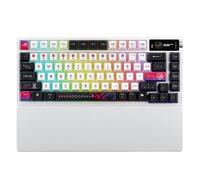 ASUS ROG Azoth X Tastiera Gaming Personalizzabile, Switch ROG NX snow V2 Sostituibili e con Schiuma Ammortizzante, Copritasti Semitrasparenti, Illuminazione RGB, Display OLED, Poggiapolsi, Bianco