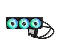 ASUS MAX Gaming LC 360 ARGB LCD, Dispositivo di Raffreddamento a Liquido All-in-One, Tre Ventole ARGB Preinstallate e Illuminazione Aura, Display IPS LCD da 2,4", Nero