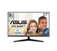ASUS Monitor 4K Eye Care da 27" (VY27UQ) - UHD (3840 x 2160), IPS, HDR10, Adaptive Sync, Eye Care Plus, Display Port, HDMI, altoparlante, DisplayWidget, filtro luce blu, Flicker Free, 3yr Warranty