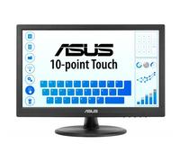 ASUS VT169HE Touch, Monitor da 15,6" Full HD WLED/IPS (1920x1080), Ampio Angolo di Visione, Senza Cornice, Filtro Luce Blu, Flicker free, HDMI, Compatibile con Windows 11, Nero
