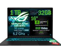 ASUS Notebook Gaming, CPU Intel Core 7 240H 5,2 GHz, RAM 32GB DDR5, SSD 1TB NVMe