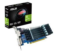 ASUS NVIDIA GeForce GT 730 Scheda Grafica PCIe 2.0, Memoria DDR3 2 GB, Raffreddamento Passivo, Auto-Extreme, GPU Tweak II, Grigio
