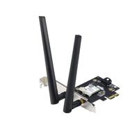 ASUS PCE-AX1800, Adattatore WiFi 6, 802.11 a/b/g/n/AC/AX, Nero | Bluetooth 5.2, Dual Band, 2 Antenne Esterne, Facile e Veloce Configurazione, Sicurezza di Rete WPA3, OFDMA e MU-Mimo