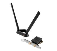 ASUS PCE-BE92BT Adattatore WiFi 7 PCI-E con 2 Antenne Esterne e Base Magnetica, Supporto Banda 6GHz, 320MHz, Bluetooth 5.4, Sicurezza di Rete WPA3, Compatibile solo con Schede Madri Intel
