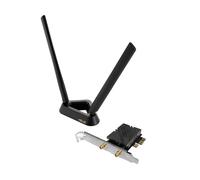 ASUS PCE-BE92BT - Adattatore WiFi 7 PCI-E con 2 antenne Esterne e Base magnetizzata, Compatibile con 6 GHz, 320 MHz, Bluetooth 5.4, Sicurezza di Rete WPA3, OFDMA e MU-Mimo