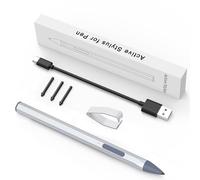 ASUS - Penna stilo per Transformer/Vivobook Flip/Notebook Touchscreen Laptop/Tablet, ricaricabile, sensibilità alla pressione 4096, matita inclinabile MPP 2.0, argento