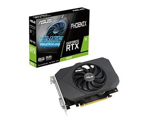 ASUS Phoenix NVIDIA GeForce RTX 3050 V2 Scheda Grafica, 8 GB GDDR6 128-bit 14 Gbps PCIE 4.0, GPU Tweak III, PH-RTX3050-8G-V2