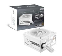 ASUS Prime 750W Bronze, Alimentatore Modulare per PC, 750W di Potenza, PCle Gen 5.0, 80 Plus Bronze, Standard ATX 3.0, Ventola con Doppio Cuscinetto a Sfera, Bianco, PRIME-750B-WHITE
