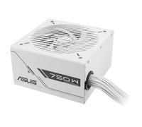ASUS Prime 750W Bronze, Alimentatore Modulare per PC, 750W di Potenza, PCle Gen 5.0, 80 Plus Bronze, Standard ATX 3.0, Ventola con Doppio Cuscinetto a Sfera, Bianco, PRIME-750B-WHITE