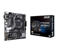 ASUS PRIME A520M-E/CSM Scheda madre AMD Ryzen A520 AM4, micro ATX, DDR4 Dual Channel, supporto M.2, 4 SATA 6 Gb/s, Ethernet Realtek 1 Gb, HDMI, DVI, D-Sub, PCIe 3.0, USB 3.2, Windows 10, Nero