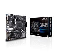 ASUS PRIME A520M-E, scheda madre AMD A520 (Ryzen AM4) micro ATX con slot M.2, 1 Gb Ethernet, HDMI/DVI/D-Sub, SATA 6 Gbps, USB 3.2 Gen 2 Type-A