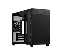 ASUS PRIME AP201 CASE TG, Case Micro-ATX Nero, Pannelli Vetro Temperato | 33 Litri, Montaggio Tool-Free, Supporto per Dissipatori da 280 a 360mm e Schede Grafiche fino a 338 mm, Gestione dei Cavi