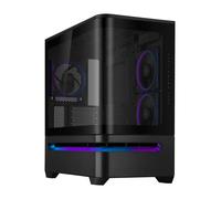 ASUS Prime AP202 ARGB, Case mATX, Pannelli Tool-Free, Supporto per Dissipatori da 360mm, Schede Grafiche da 420 mm e Alimentatori da 200 mm, 3 Ventole ARGB Integrate, Porta USB-C, Nero