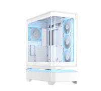 ASUS Prime AP304 ARGB ATX PC Gaming Case Bianco Vetro Temperato; x4 Ventole ARGB