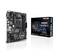 Asus PRIME B450M-A Scheda Madre AMD AM4 (AMD Ryzen di 1, 2 e 3 generazione) mATX con Connettore Aura Sync RGB, DDR4 3200MHz (Max. 64GB), M.2, HDMI 2.0b, SATA 6Gbps e USB 3.1 Gen 2, Nero