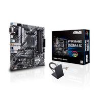 ASUS Prime B550M-A AC AMD AM4 (scheda madre Ryzen Micro ATX di terza generazione (PCIe 4.0, WiFi, memoria ECC, LAN 1Gb, HDMI 2.1/D-Sub, 4K a 60HZ, intestazione RGB indirizzabile Gen 2 e sincronizzazione Aura)
