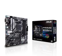 ASUS PRIME B550M-A, Scheda Madre AMD mATX, Slot DDR4, Nera | Socket Ryzen AM4, Dual M.2, PCIe 4.0, 1 Gb Lan, HDMI/D-Sub/DVI, SATA 6 Gbps, USB 3.2-A Gen 2 , Connettori RGB Aura Sync