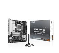 ASUS PRIME B850M-A WIFI, Scheda Madre AMD mATX, Slot DDR5, PCIe 5.0 Ready, 3 Slot M.2, Wi-Fi 6E, Ethernet Realtek 2.5Gb, DisplayPort, HDMI, USB-C Anteriore da 5Gbps, BIOS FlashBack, Aura Sync