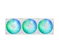 ASUS Prime LC ARGB White Edition - Raffreddamento ad acqua a liquido All-in-One (superficie di contatto ingrandita, blocco d'acqua con lenti a specchio Infinity, ventola ARGB Intel LGA 1851, 1700,