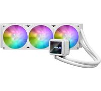 ASUS Prime LC ARGB White Edition - Raffreddamento ad acqua a liquido All-in-One (superficie di contatto ingrandita, blocco d'acqua con lenti a specchio Infinity, ventola ARGB Intel LGA 1851, 1700,