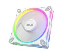 ASUS Prime MR120 ARGB Reverse, Ventola per Case da 120 mm, Spessore Telaio 2,8 cm, 20 LED ARGB Compatibili con Aura Sync per Illuminazione da Entrambi i Lati, 23 dB di Rumore, Bianco