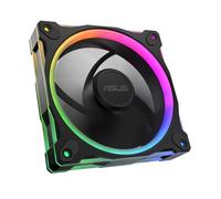 ASUS Prime MR120 ARGB, Ventola per Case da 120 mm, Spessore Telaio 2,8 cm, 20 LED ARGB Compatibili con Aura Sync per Illuminazione da Entrambi i Lati, Massimo 21 dB di Rumore, Nero