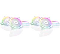 ASUS Prime MR120 ARGB, Ventola per Case da 120 mm, Spessore Telaio 2,8 cm, 20 LED ARGB Compatibili con Aura Sync per Illuminazione da Entrambi i Lati, Massimo 21 dB di Rumore, 3 Pezzi, Bianco